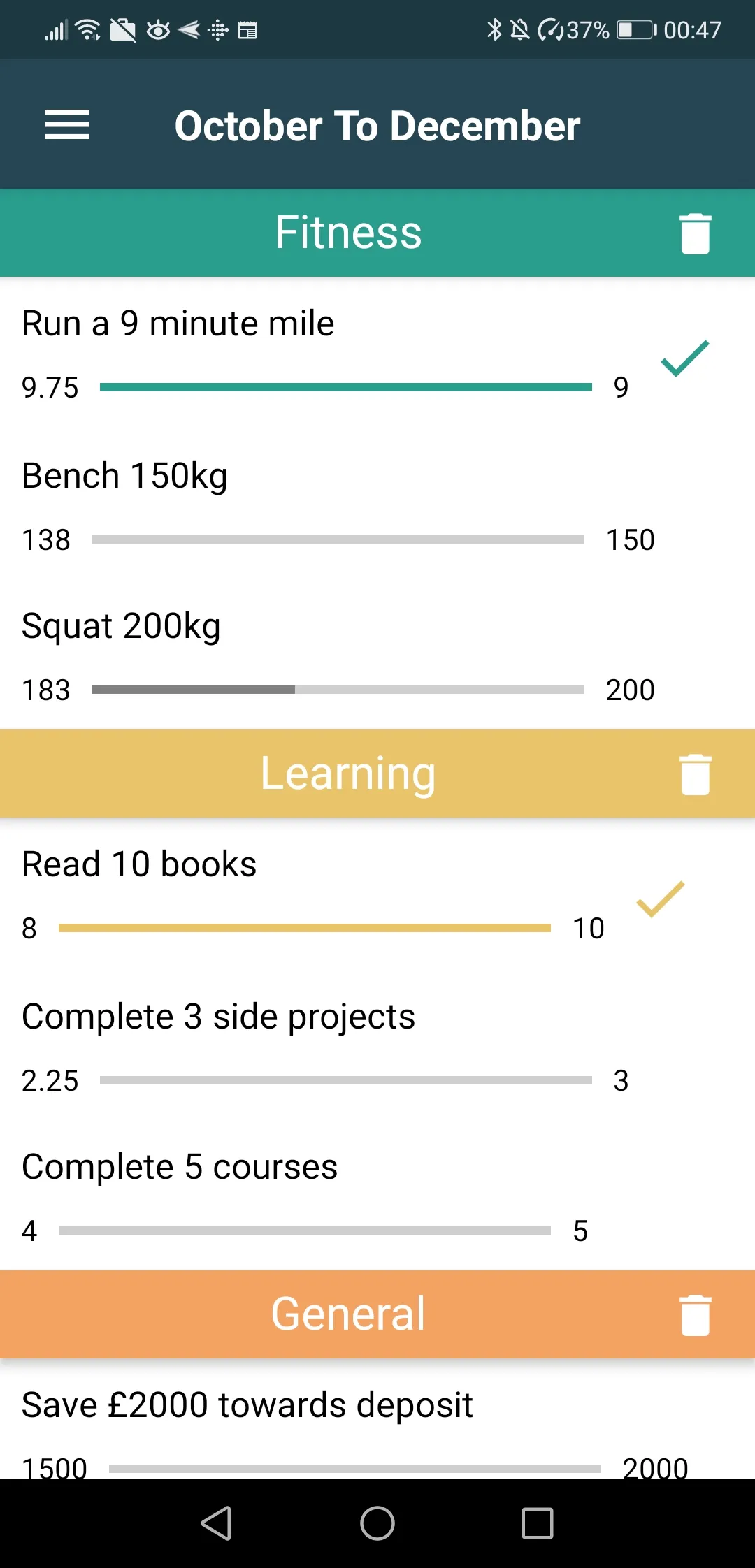 Progress Yourself: Goal Tracke | Indus Appstore | Screenshot