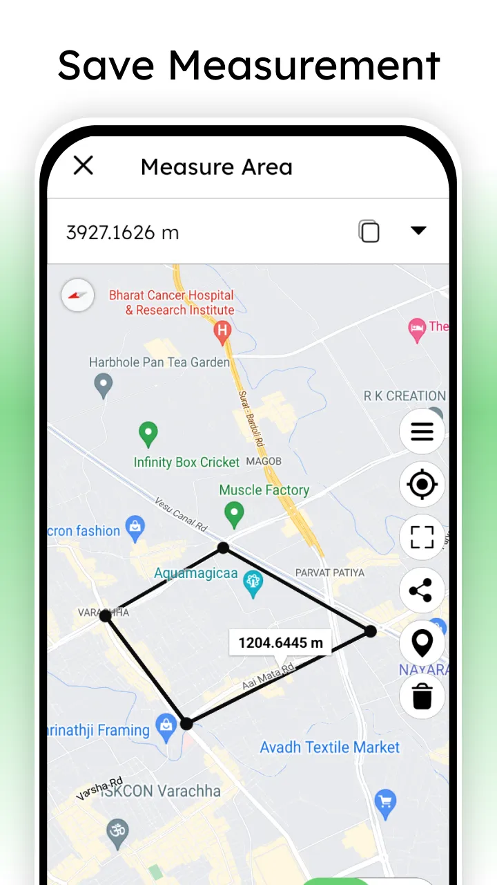 Distance Land Area Measure | Indus Appstore | Screenshot