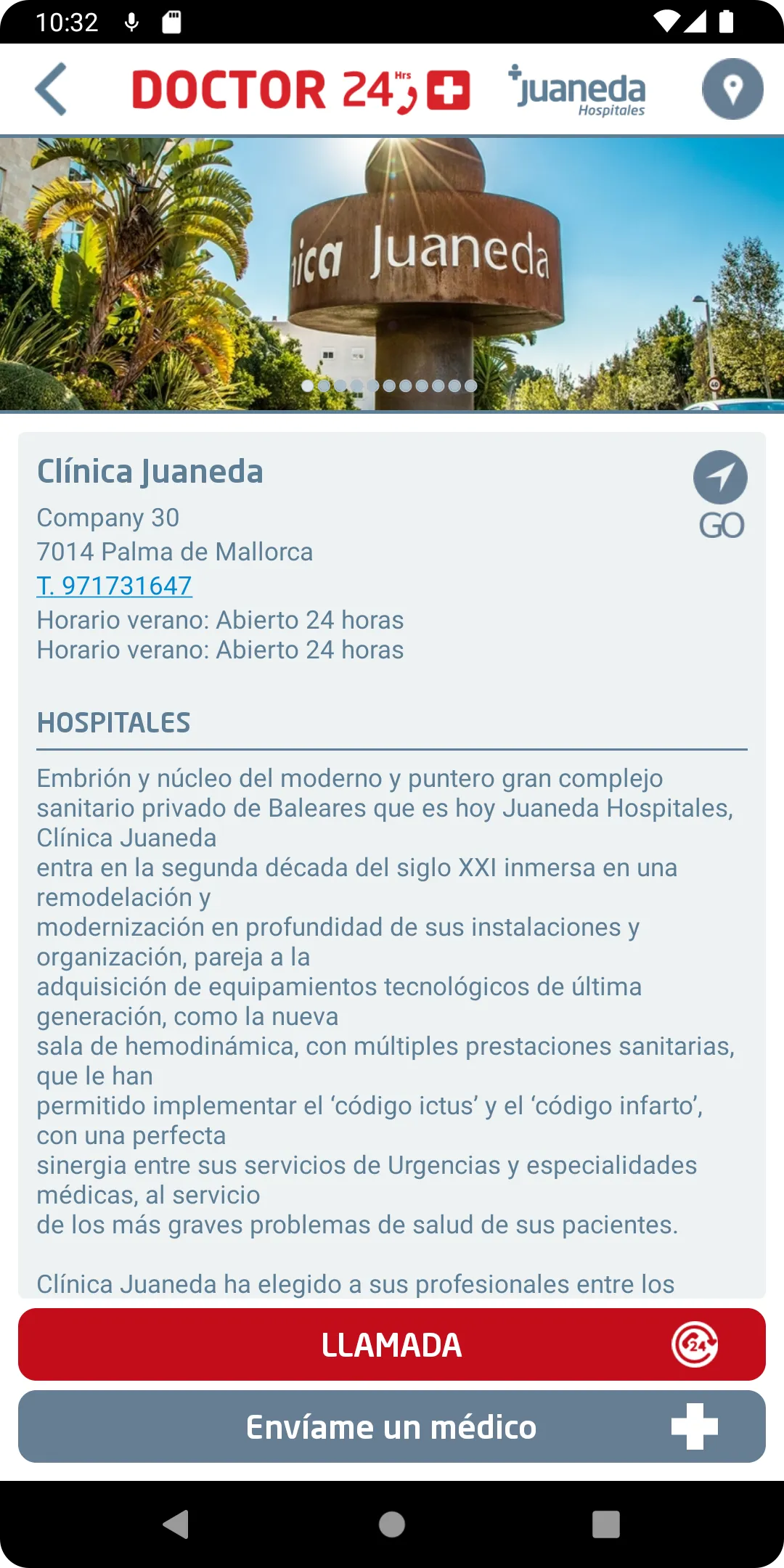 Mallorca Medical Assistance | Indus Appstore | Screenshot