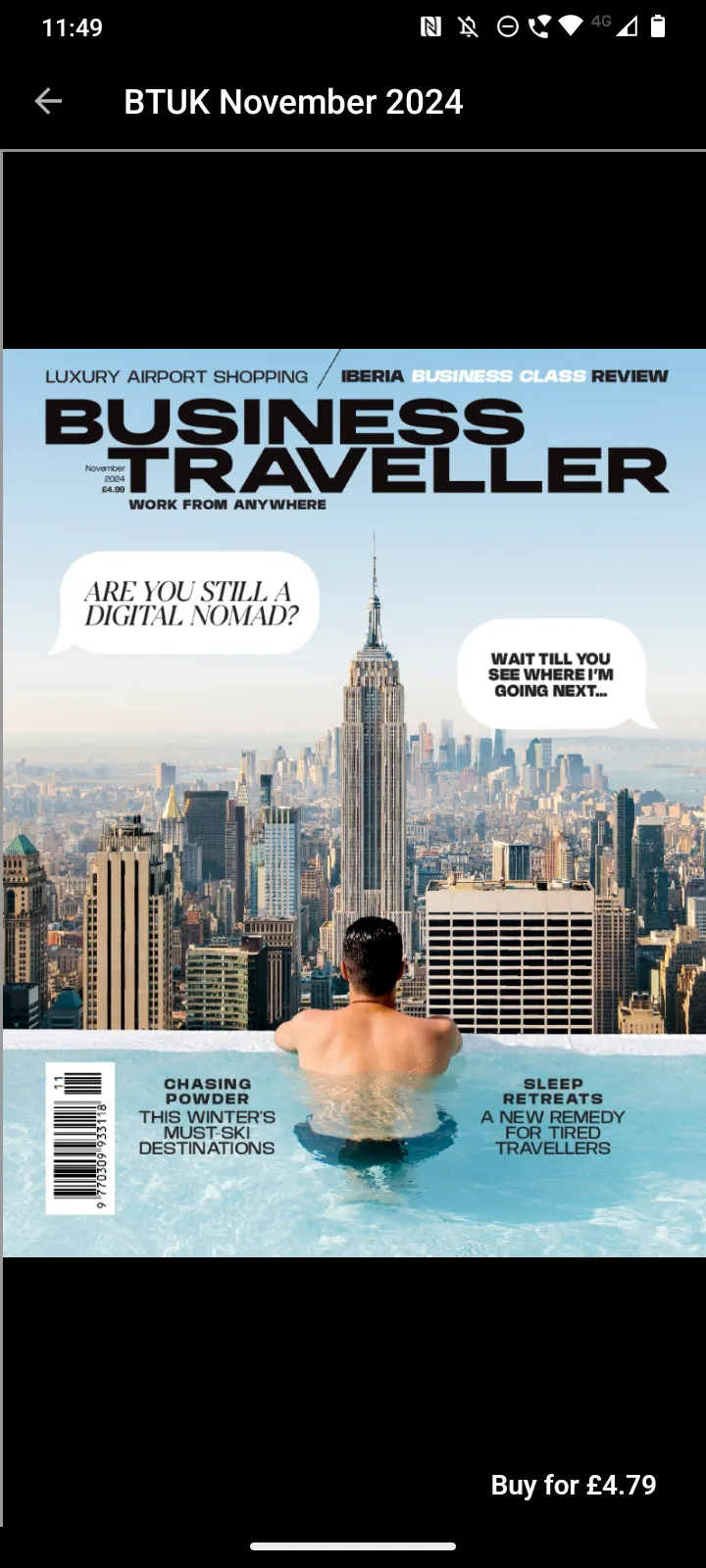 Business Traveller Magazine | Indus Appstore | Screenshot