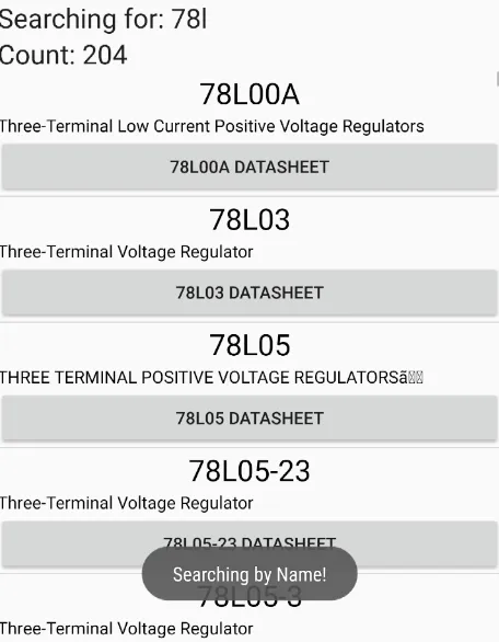 Electronic Parts Offline DB | Indus Appstore | Screenshot