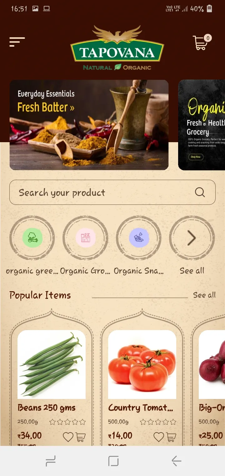 Organic Tapovana | Indus Appstore | Screenshot