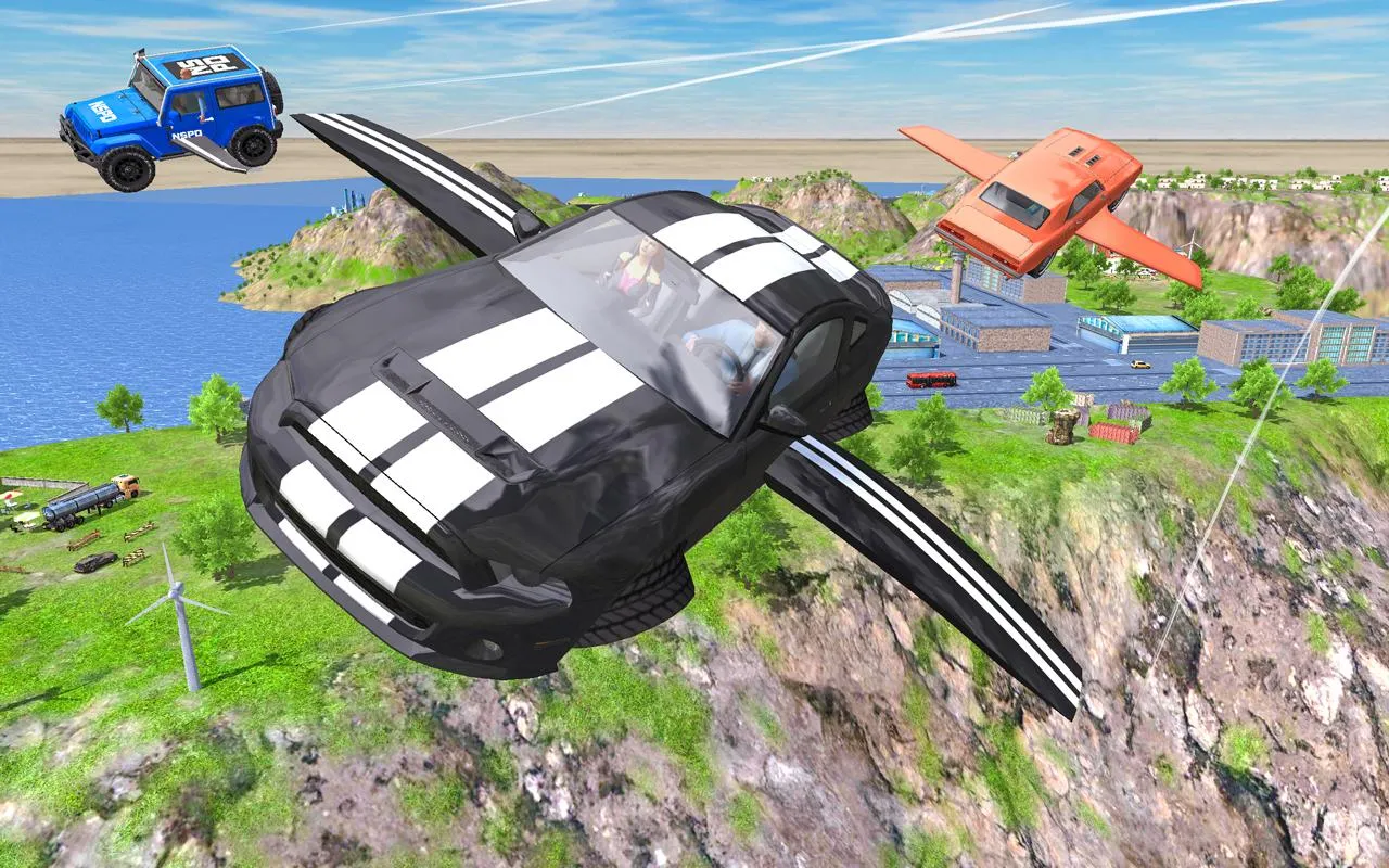 Flying Car Extreme Simulator | Indus Appstore | Screenshot