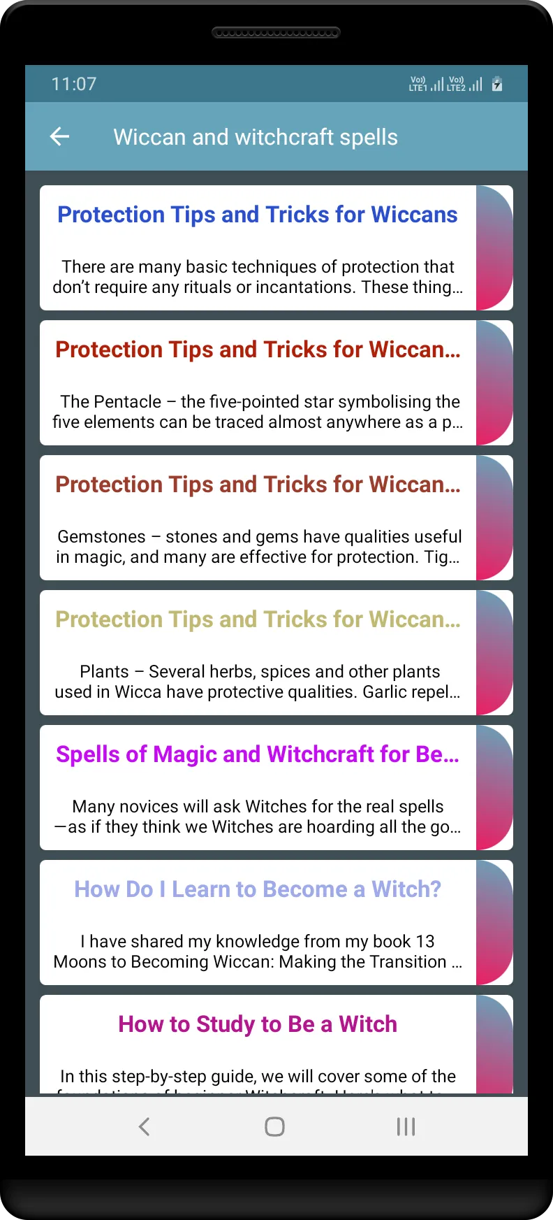 Wiccan and witchcraft spells | Indus Appstore | Screenshot