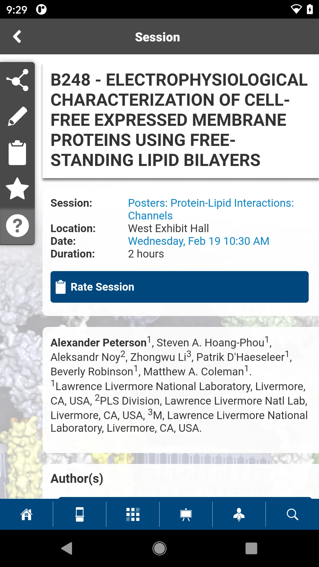 Biophysical Society Events | Indus Appstore | Screenshot