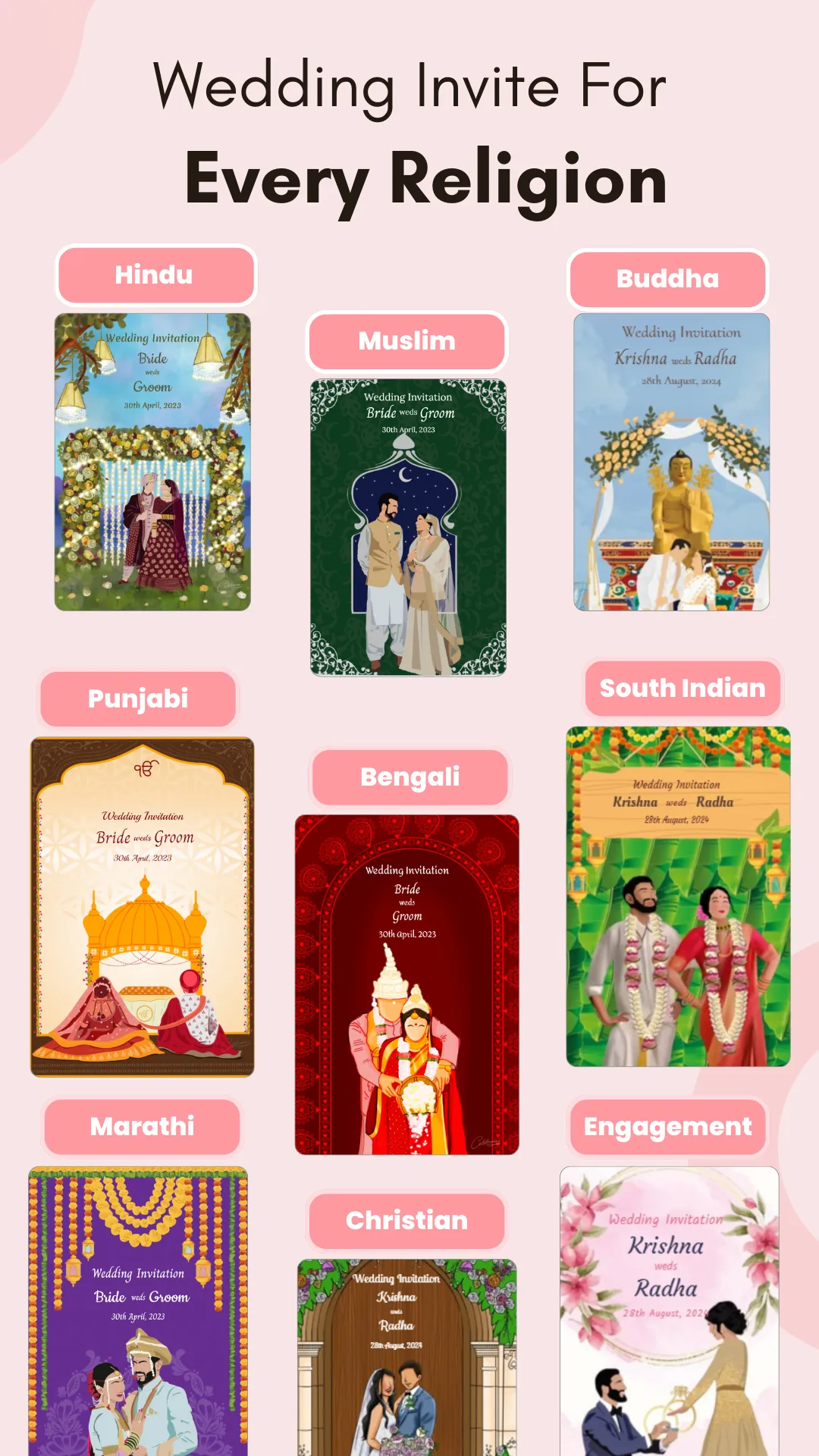Wedding Invitation Card Maker | Indus Appstore | Screenshot