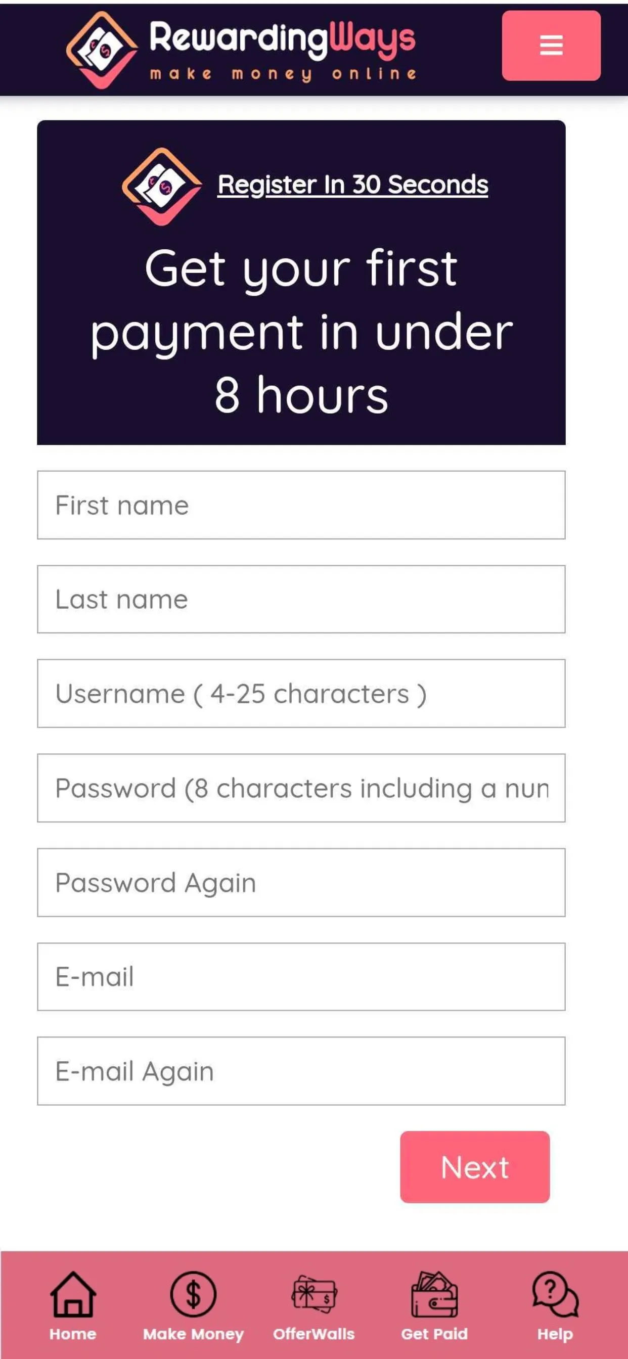 RewardingWays Paid Surveys | Indus Appstore | Screenshot