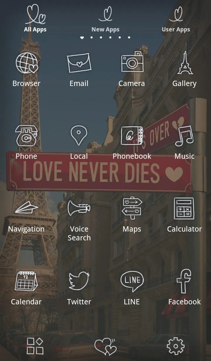 Paris wallpaper Signs of Love | Indus Appstore | Screenshot