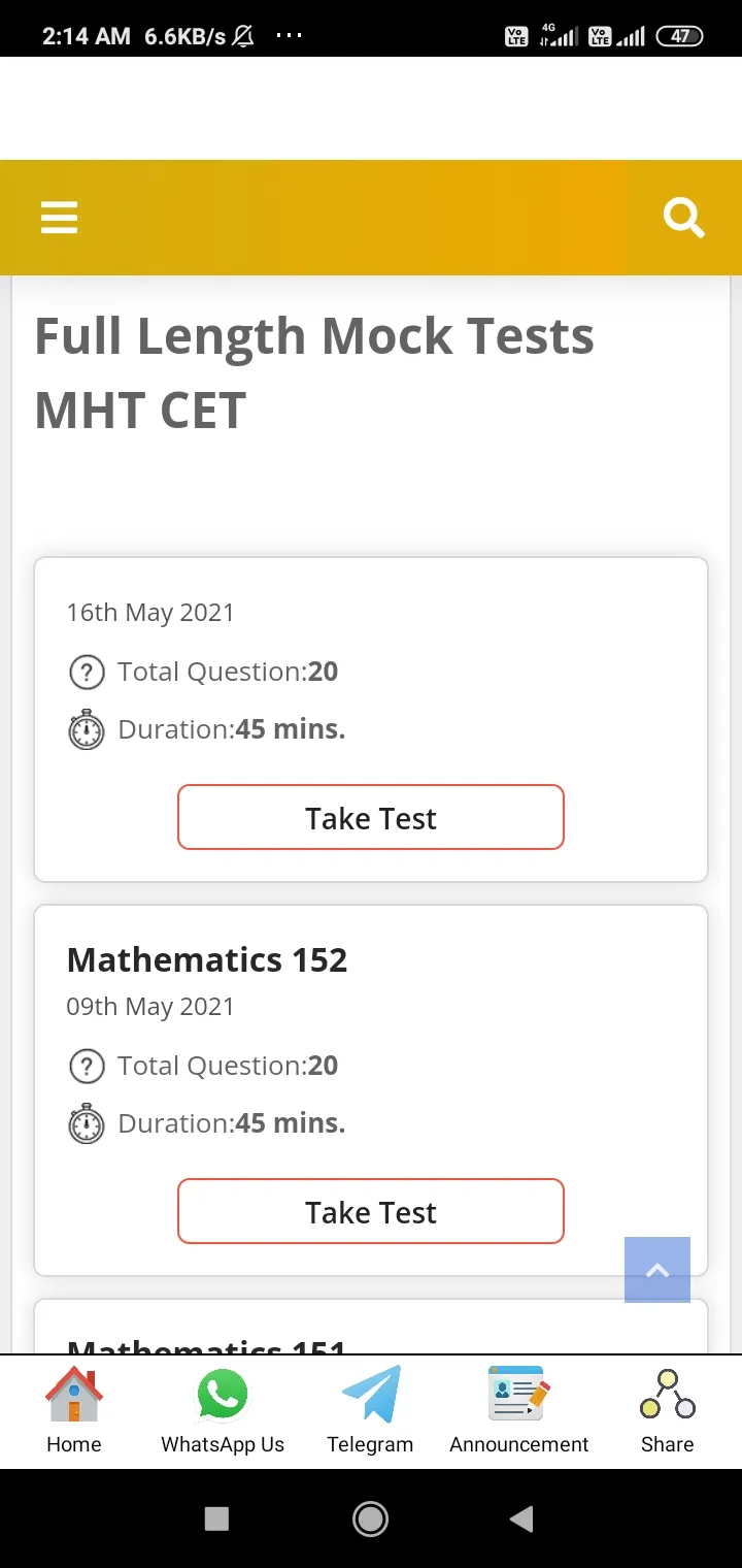 MHT-CET  Mock Tests | Indus Appstore | Screenshot