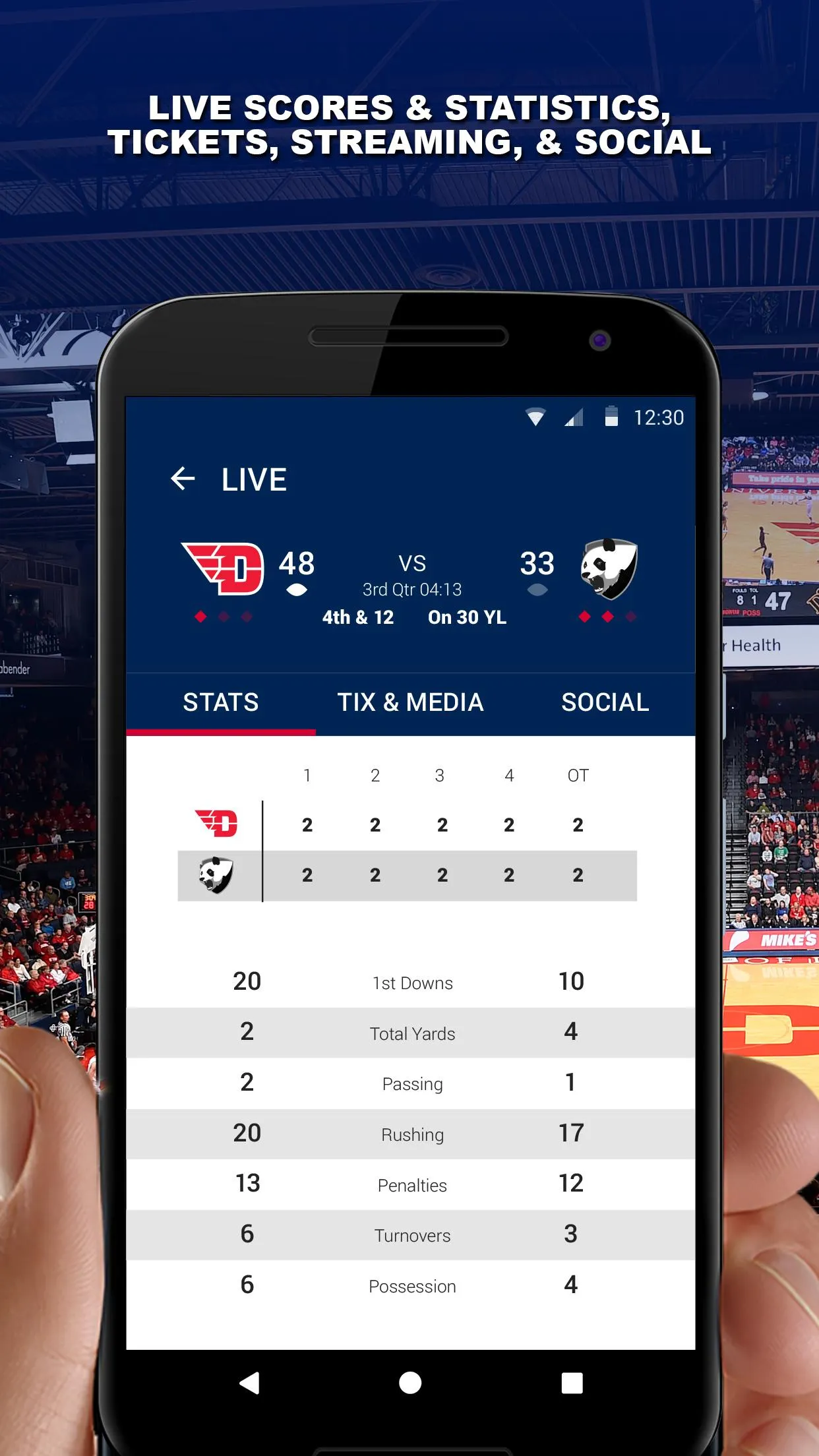 Dayton Flyers Gameday | Indus Appstore | Screenshot