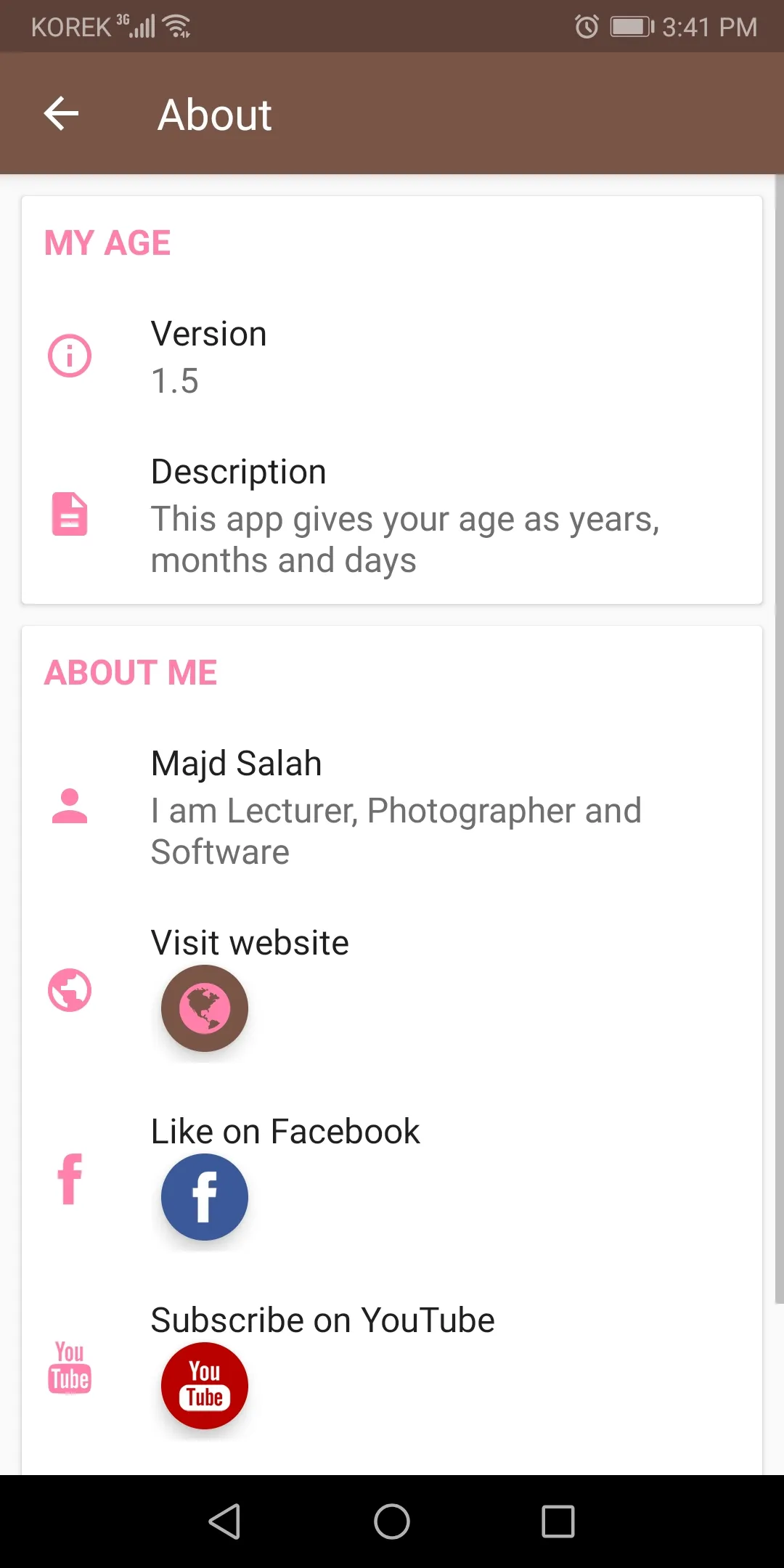 My Age | Indus Appstore | Screenshot