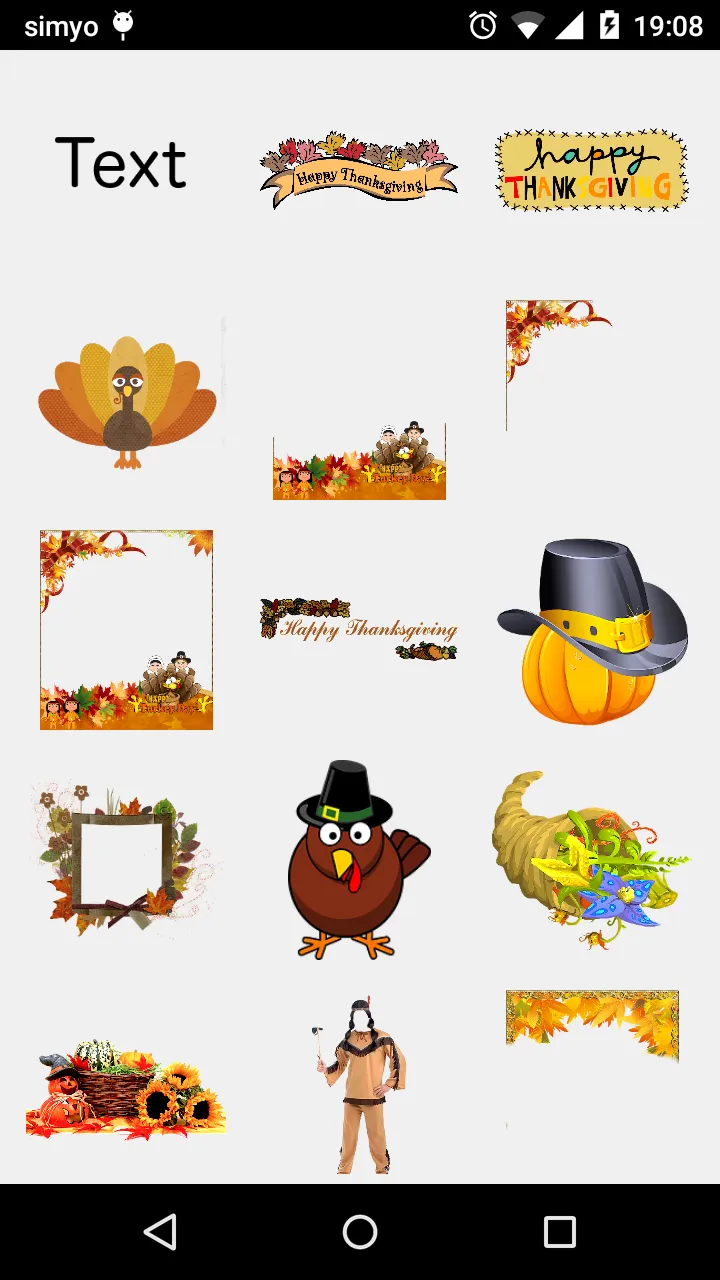 Thanksgiving Photo Stickers | Indus Appstore | Screenshot