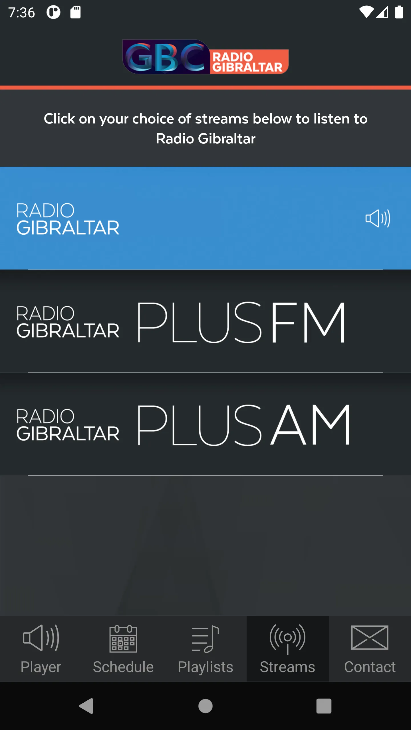 Radio Gibraltar | Indus Appstore | Screenshot