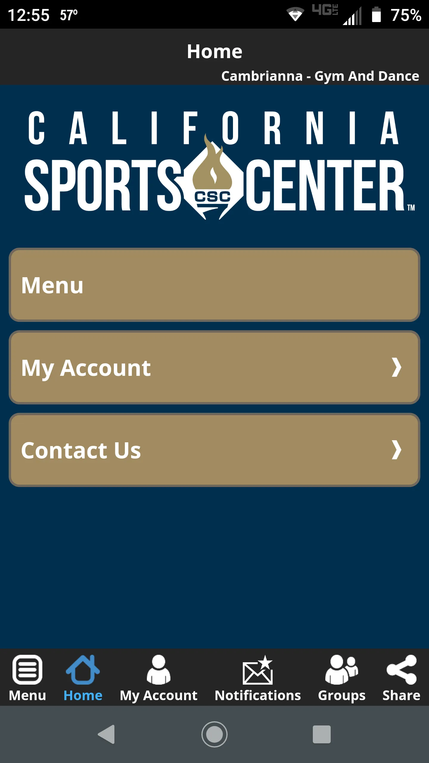 California Sports Center | Indus Appstore | Screenshot