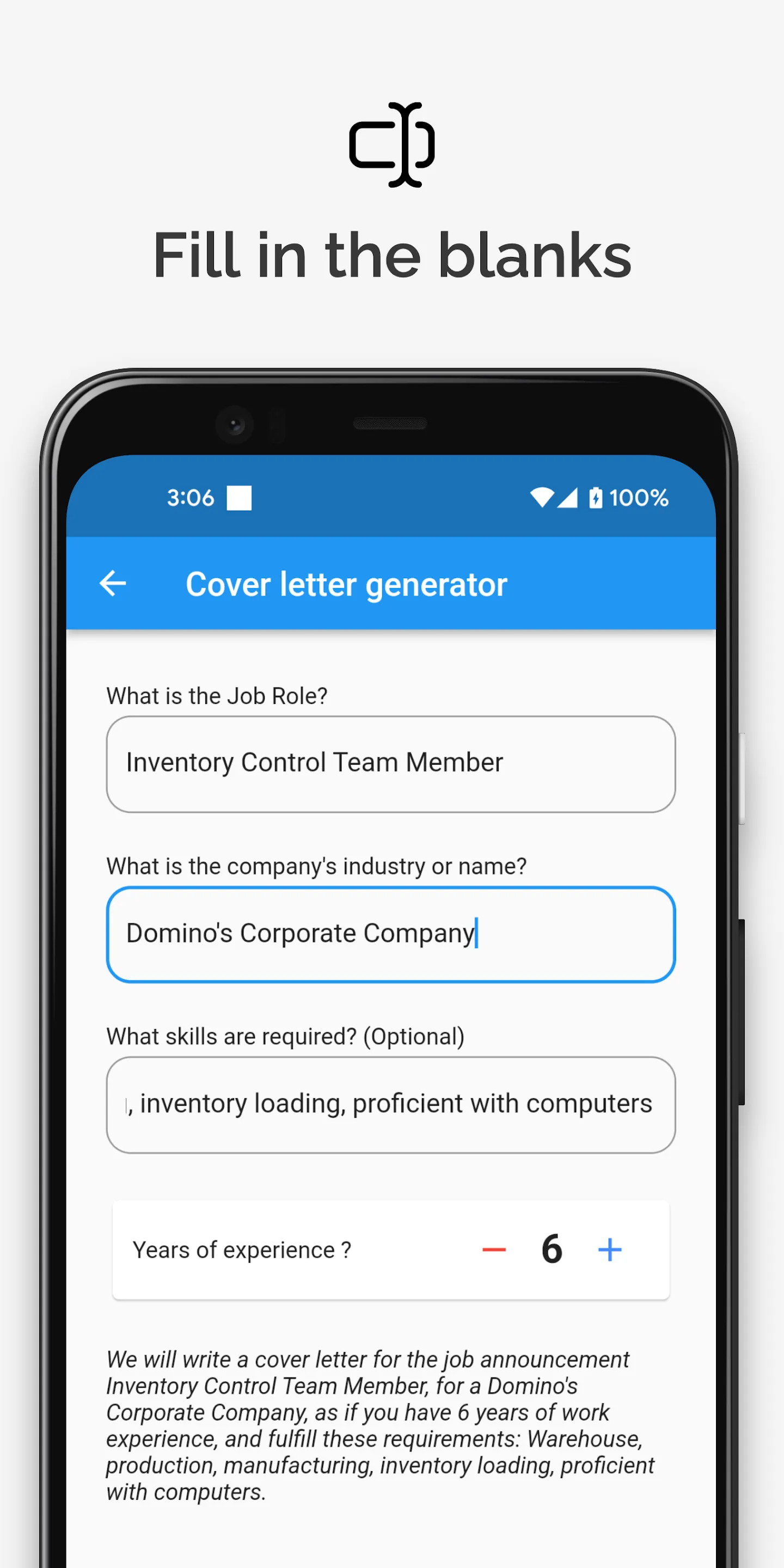 AI Cover Letter Pro - JobWiz | Indus Appstore | Screenshot