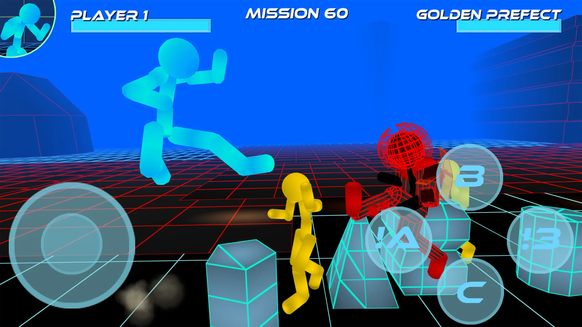 Stickman Neon Street Fighting | Indus Appstore | Screenshot