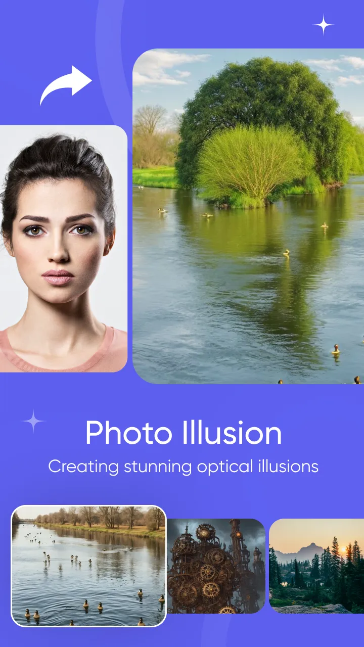 Hidden Face AI -Photo Illusion | Indus Appstore | Screenshot