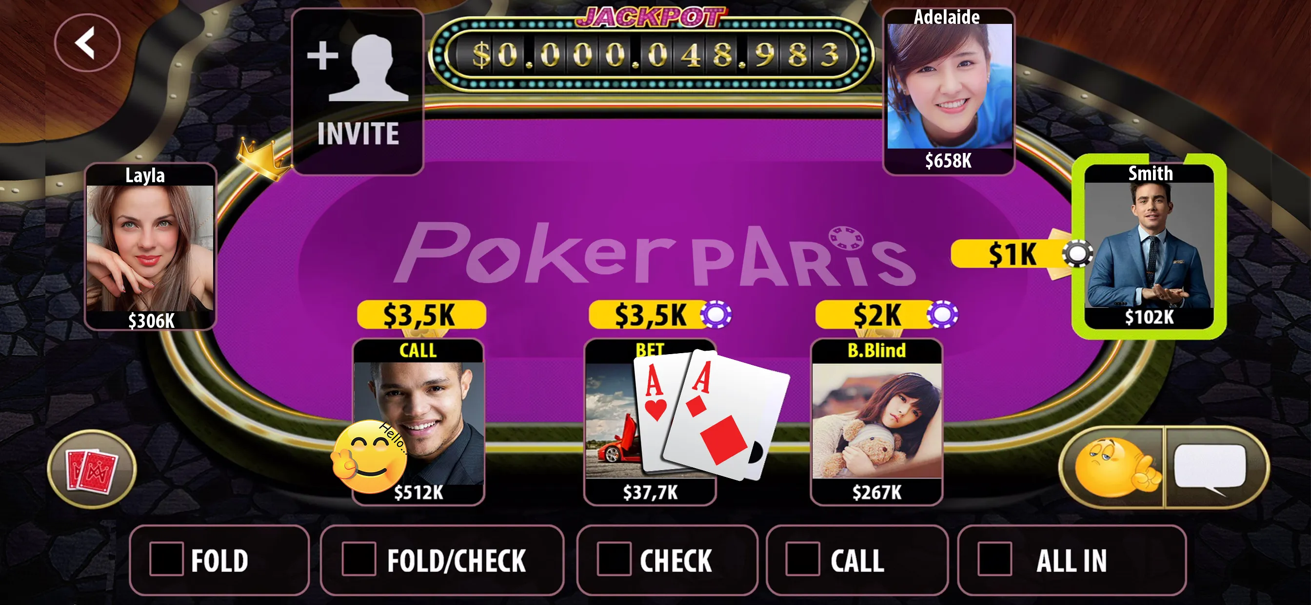 Poker Paris: Tien Len & Phom | Indus Appstore | Screenshot