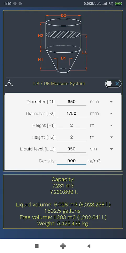 Volume calculator | Indus Appstore | Screenshot