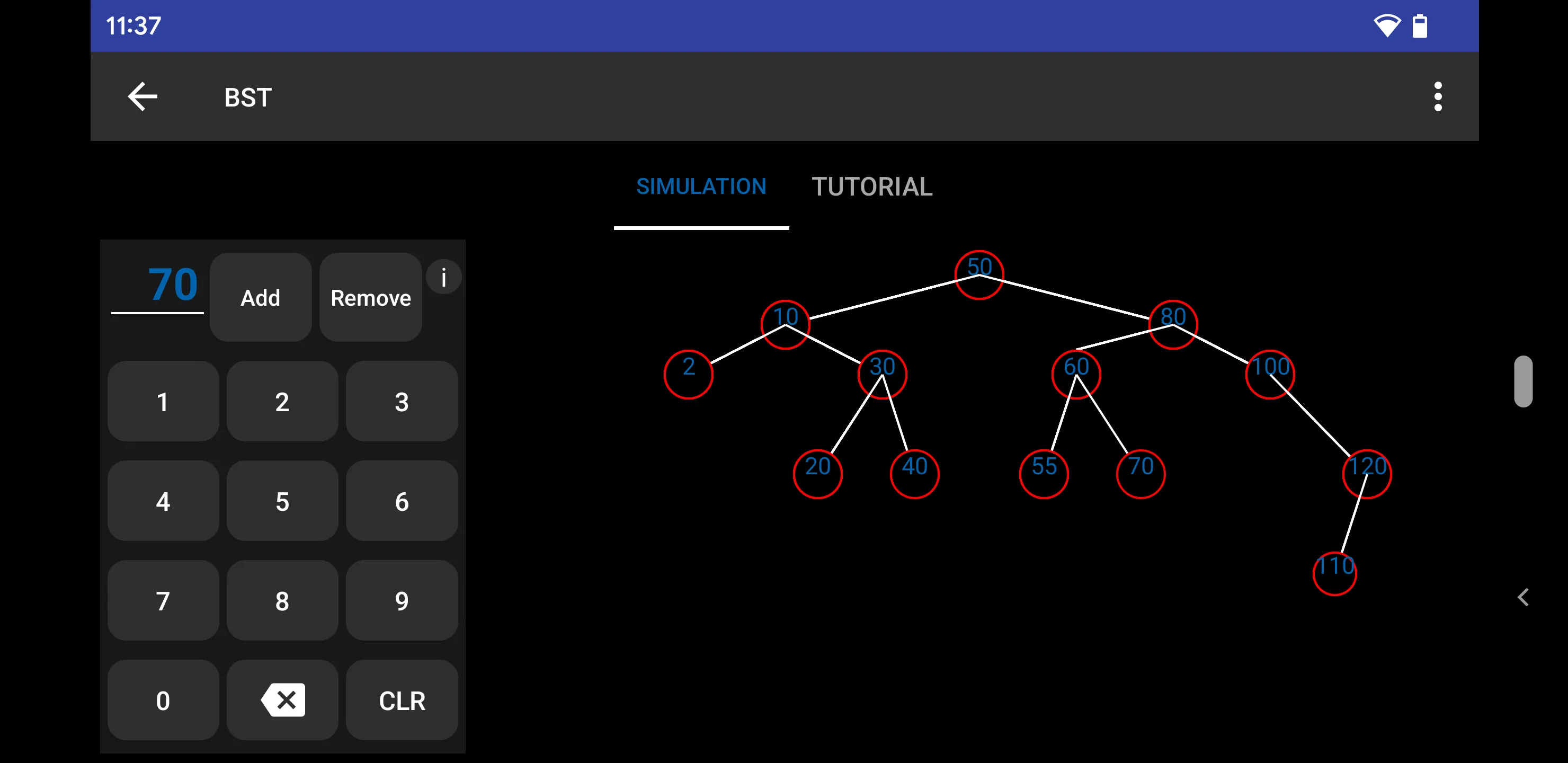 Data Structure Simulation | Indus Appstore | Screenshot