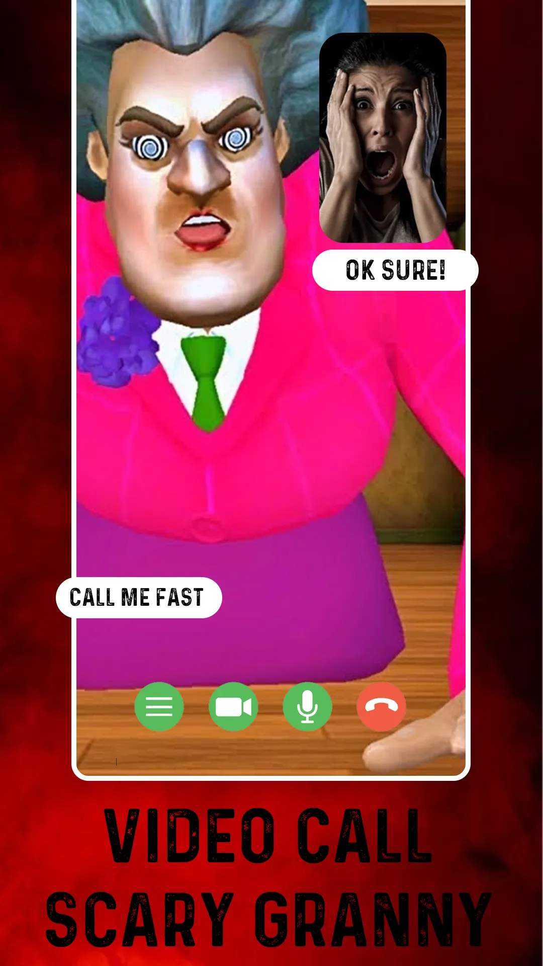 Scary Granny Calling - Fake vi | Indus Appstore | Screenshot