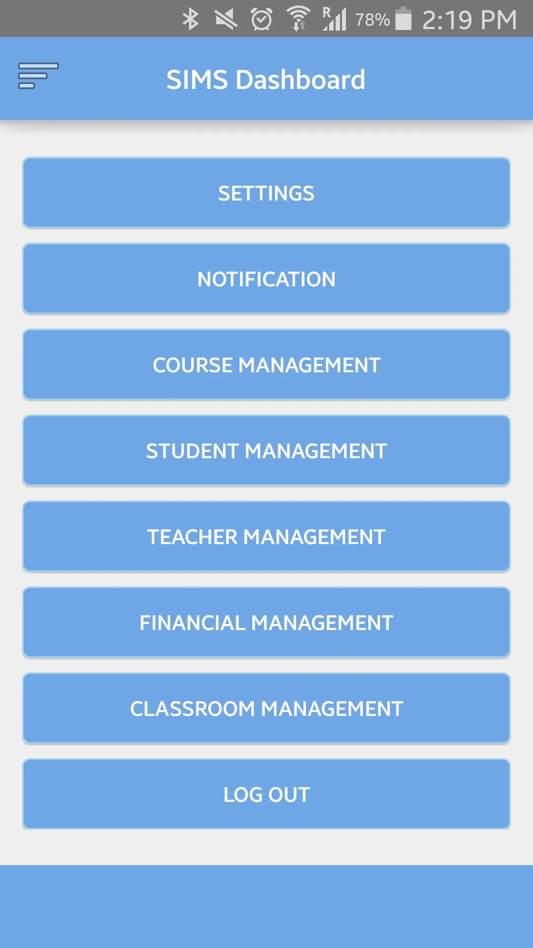 InfoView SIMS | Indus Appstore | Screenshot