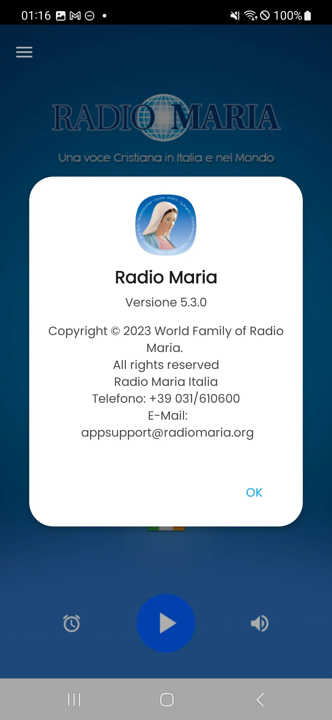 Radio Maria Italia | Indus Appstore | Screenshot