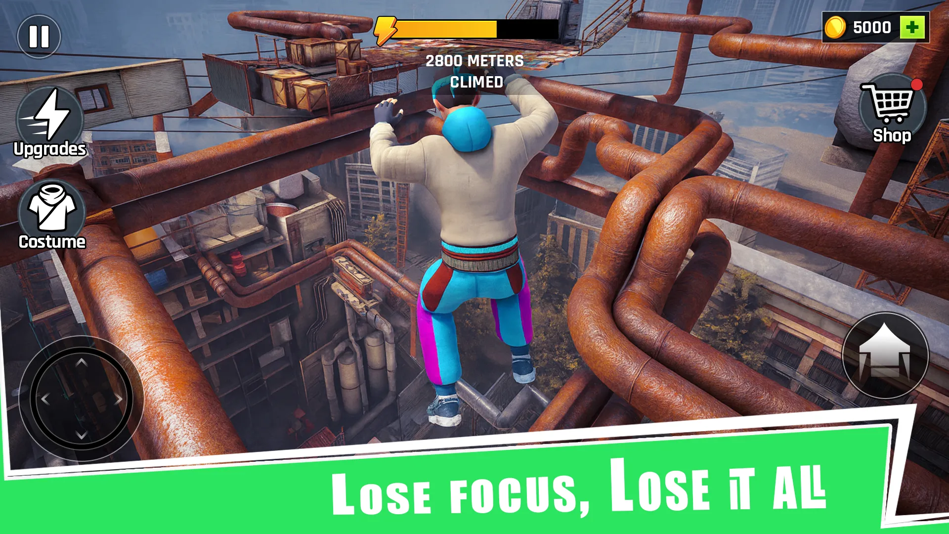 Going Up Rooftop - Parkour 3D | Indus Appstore | Screenshot