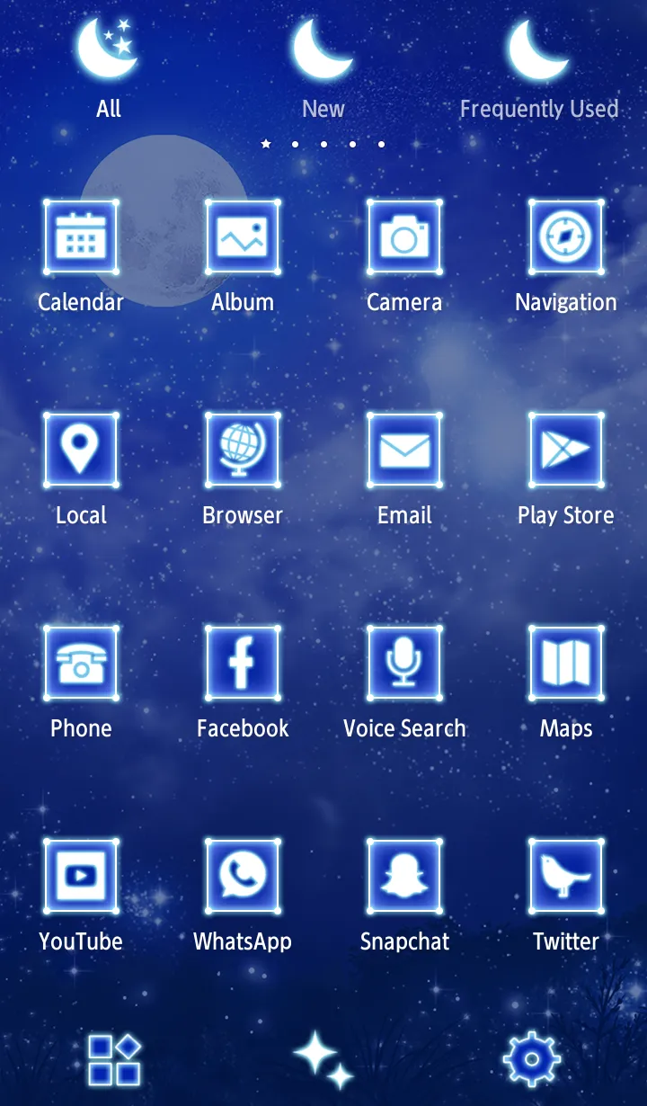 Blue Moon Theme | Indus Appstore | Screenshot