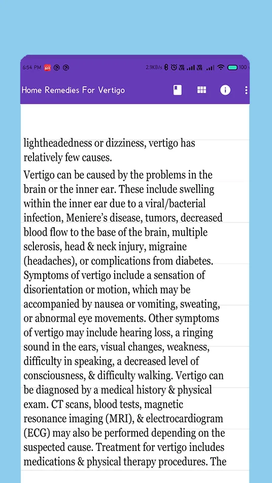 Home Remedies For Vertigo | Indus Appstore | Screenshot