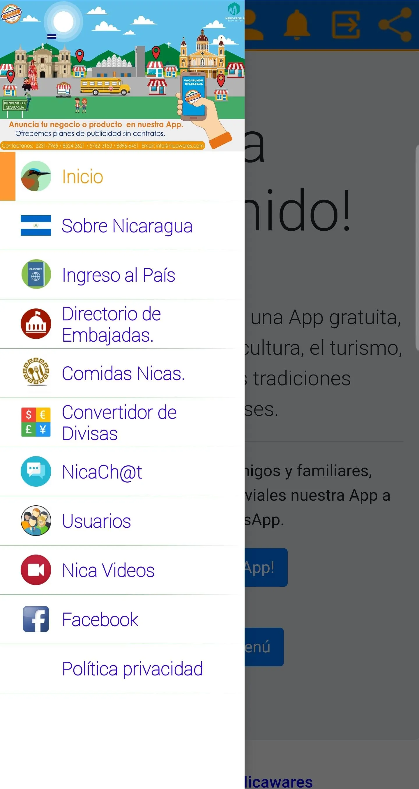 Vagabundo Nicaragua App | Indus Appstore | Screenshot