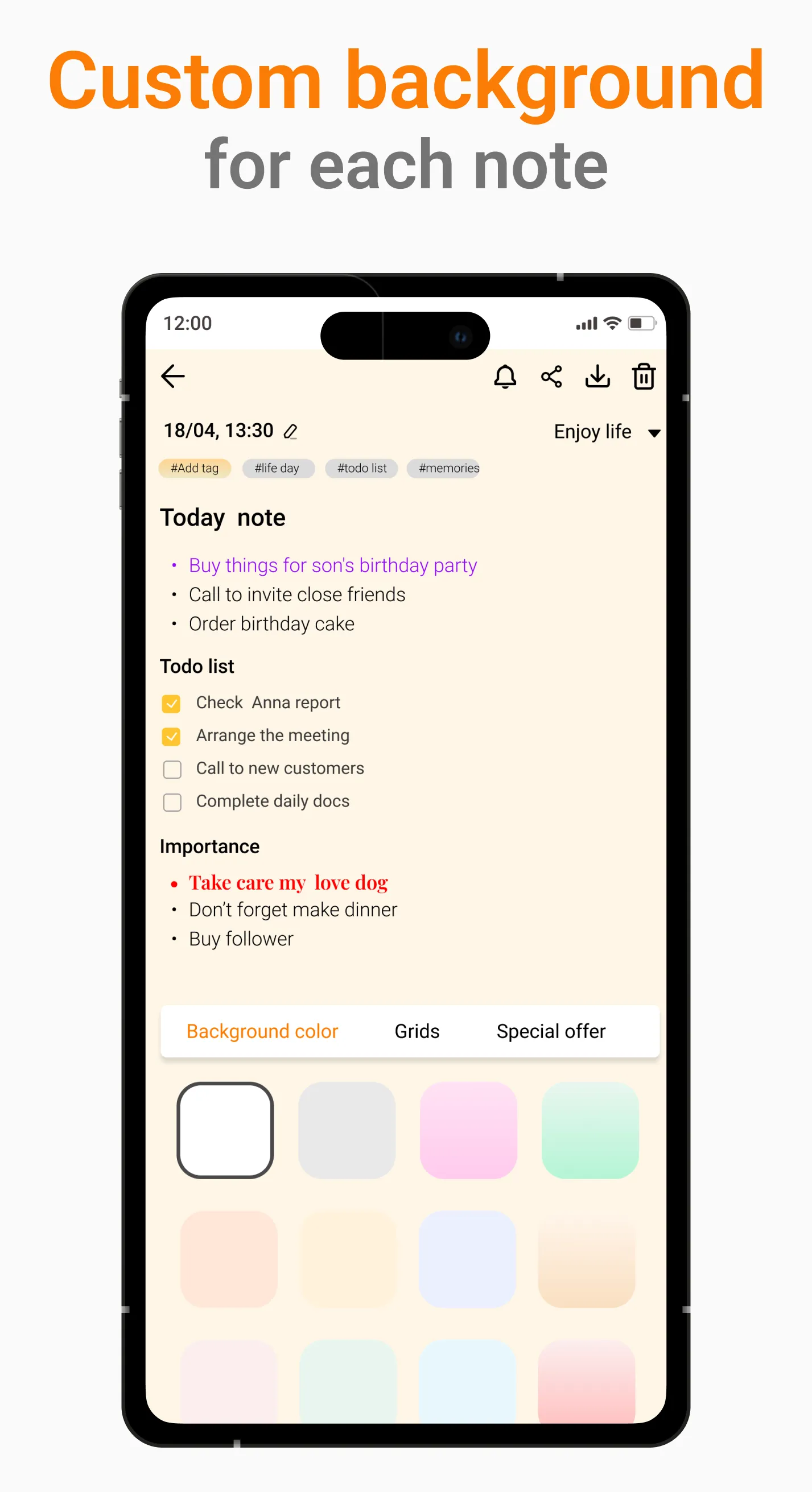 Notes: Color Notebook, Notepad | Indus Appstore | Screenshot