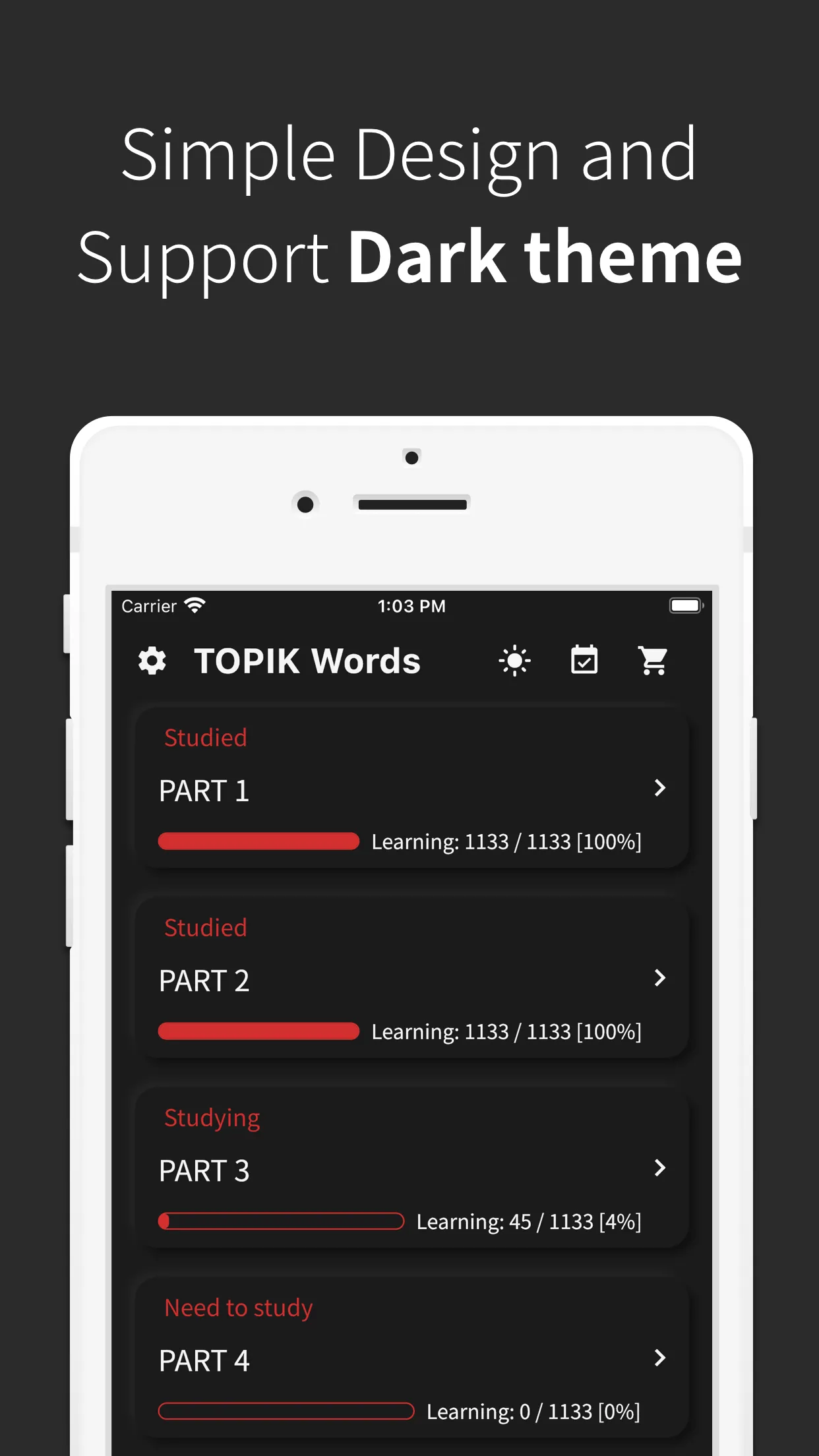 Korean vocabulary, TOPIK words | Indus Appstore | Screenshot