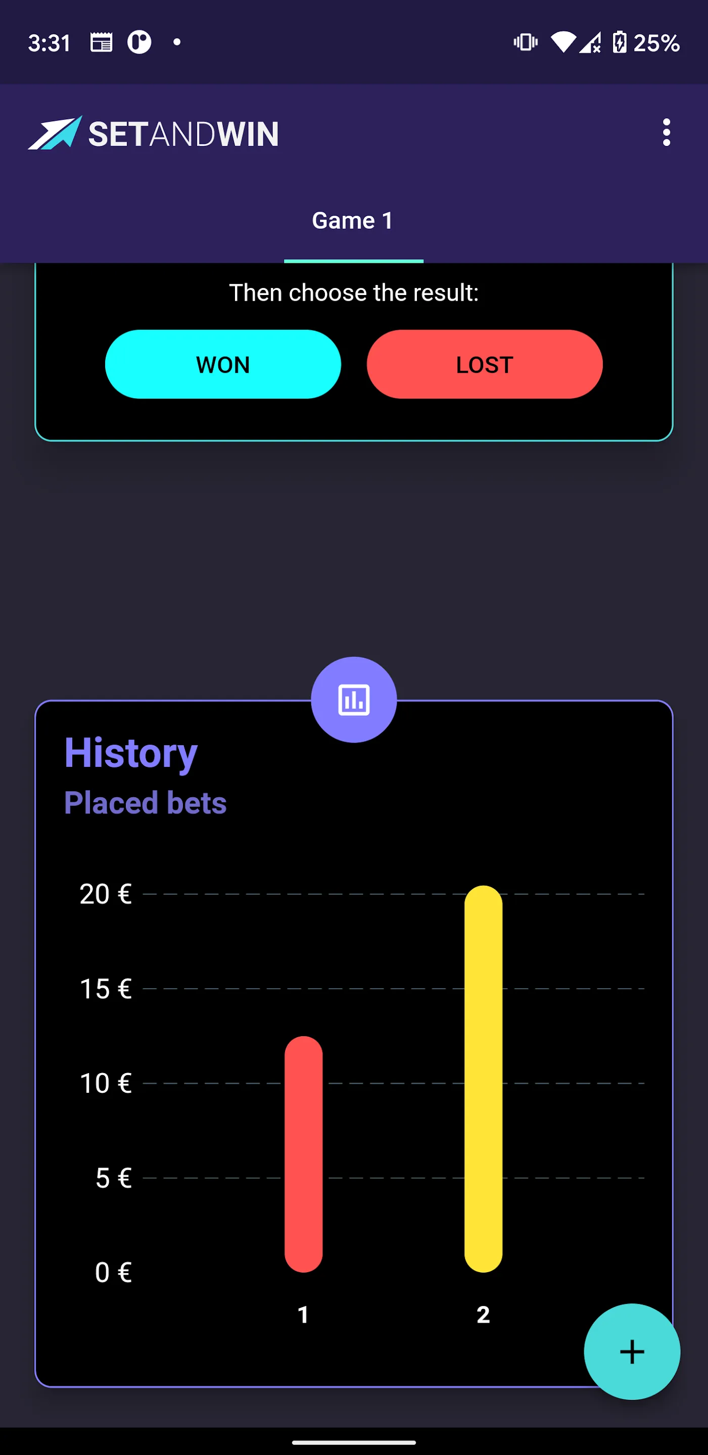 SetAndWin. Bets calculator | Indus Appstore | Screenshot