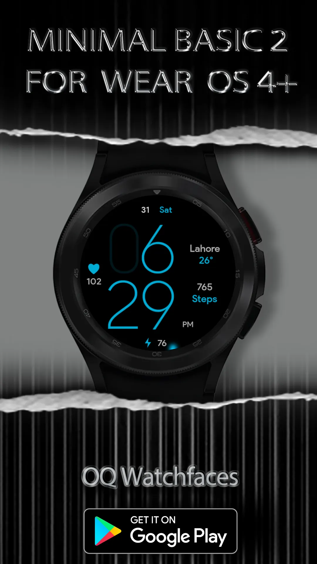 Minimal Basic 2 Wear OS 4+ | Indus Appstore | Screenshot