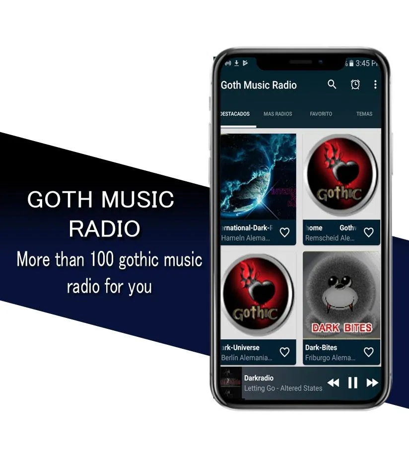 Goth Music Radio | Indus Appstore | Screenshot