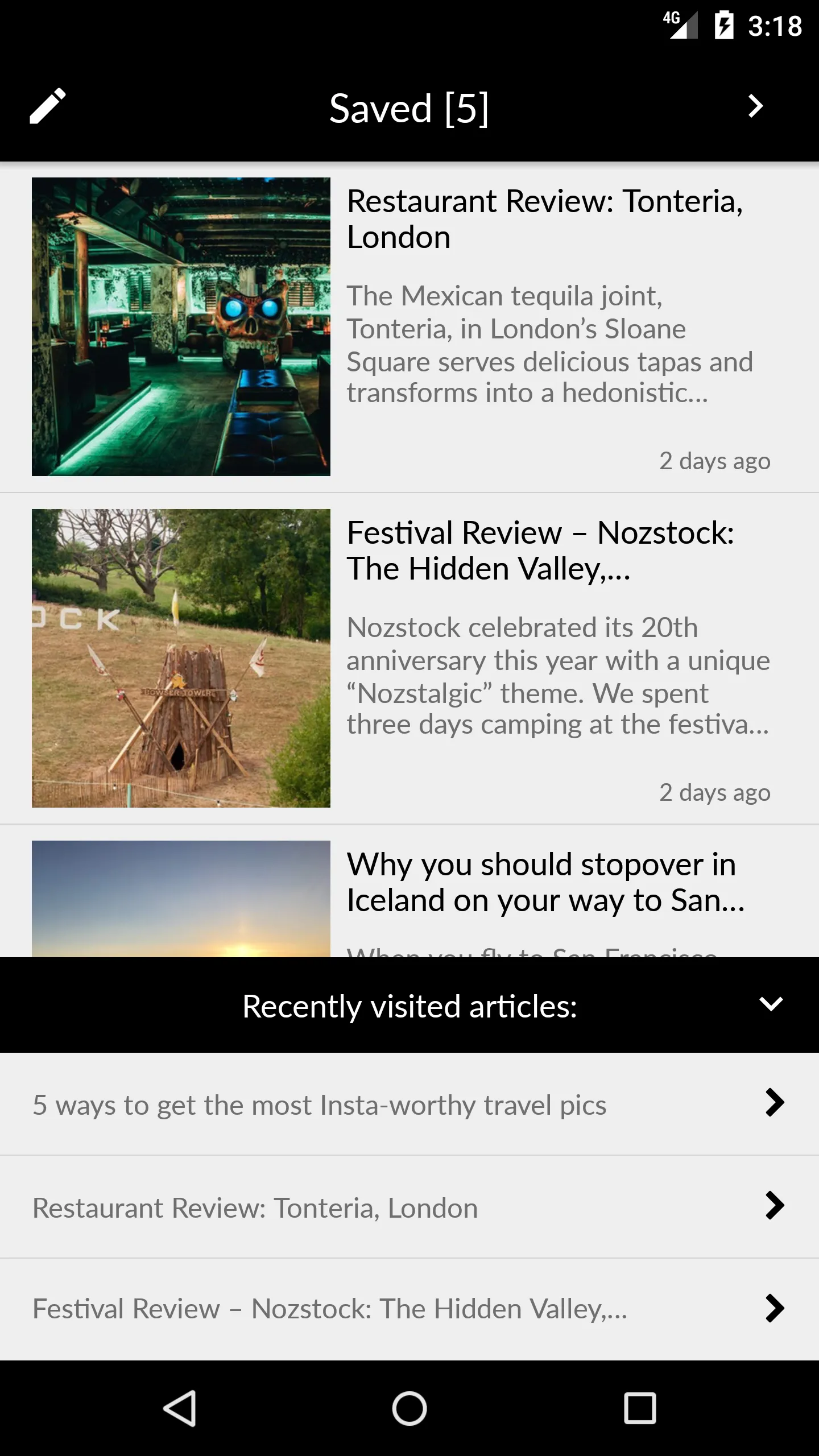 The Travel Magazine | Indus Appstore | Screenshot