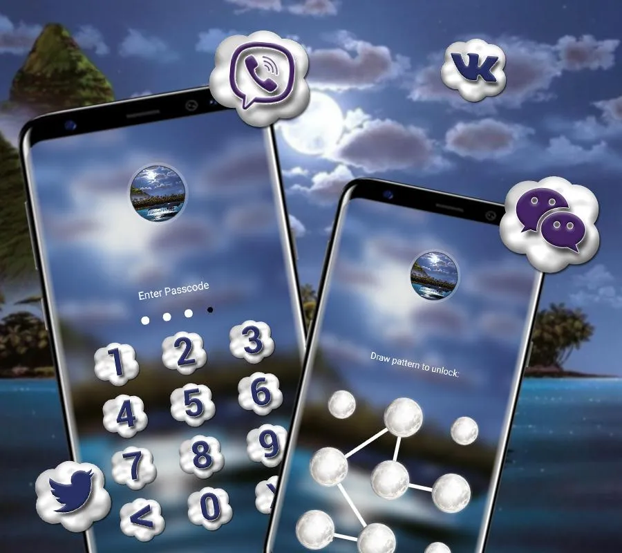 Whale Moon Launcher Theme | Indus Appstore | Screenshot