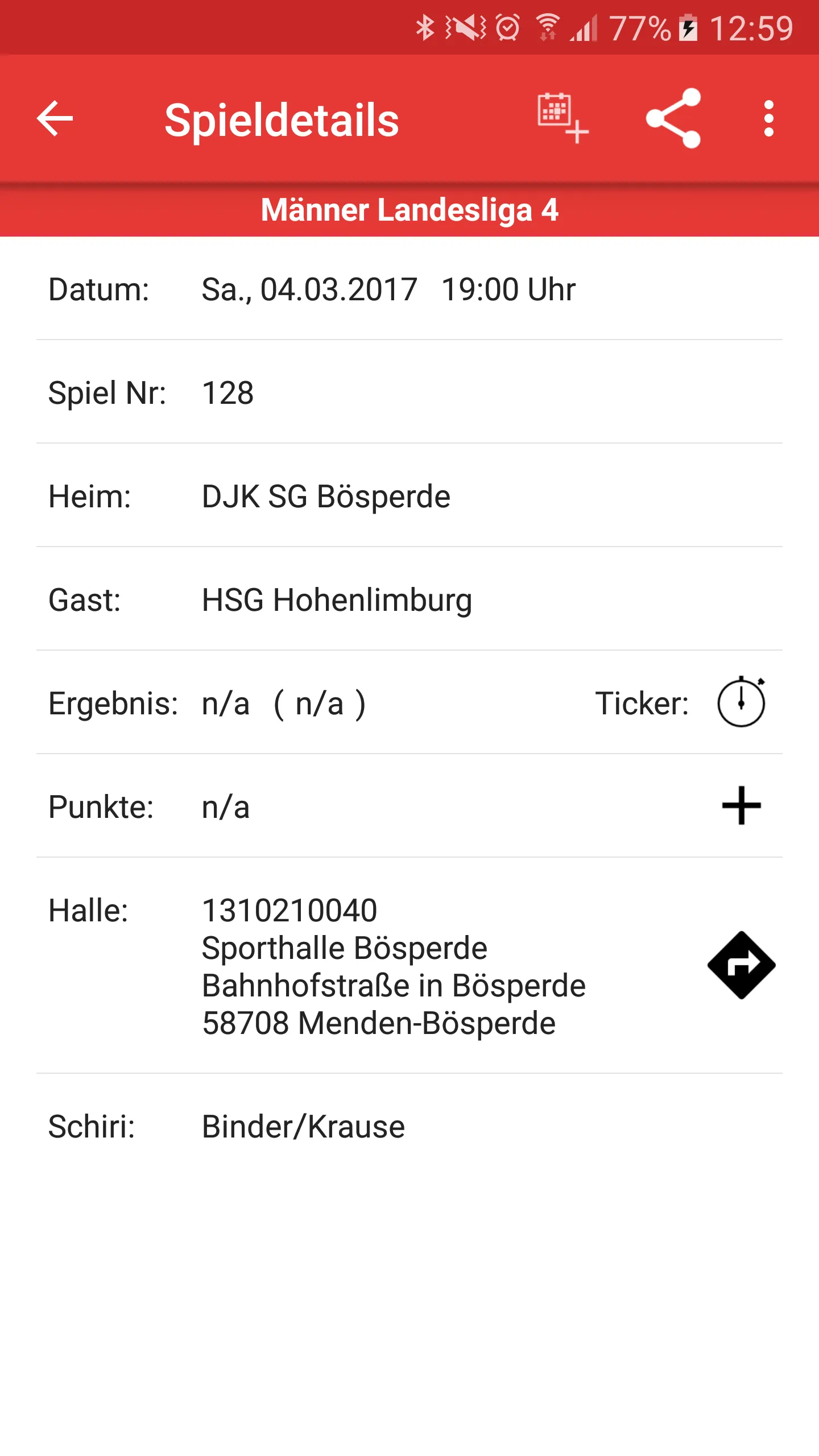 DJK SG Bösperde Handball | Indus Appstore | Screenshot