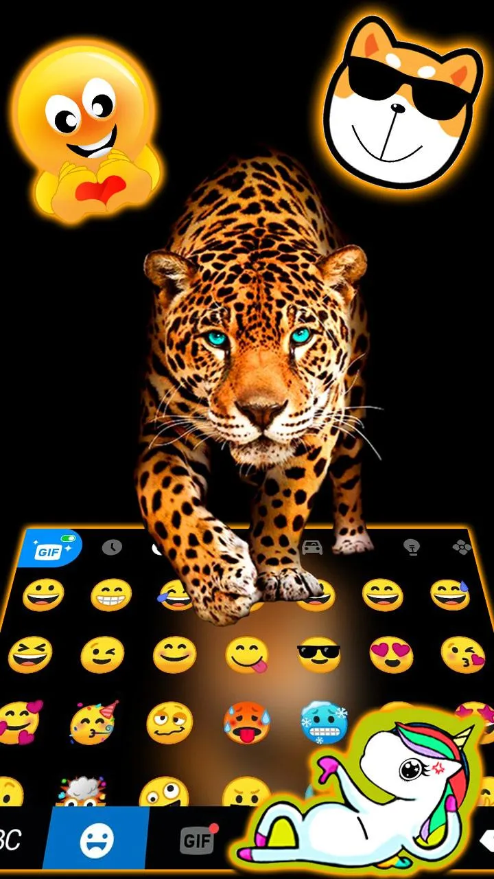 Fierce Cheetah Keyboard Theme | Indus Appstore | Screenshot