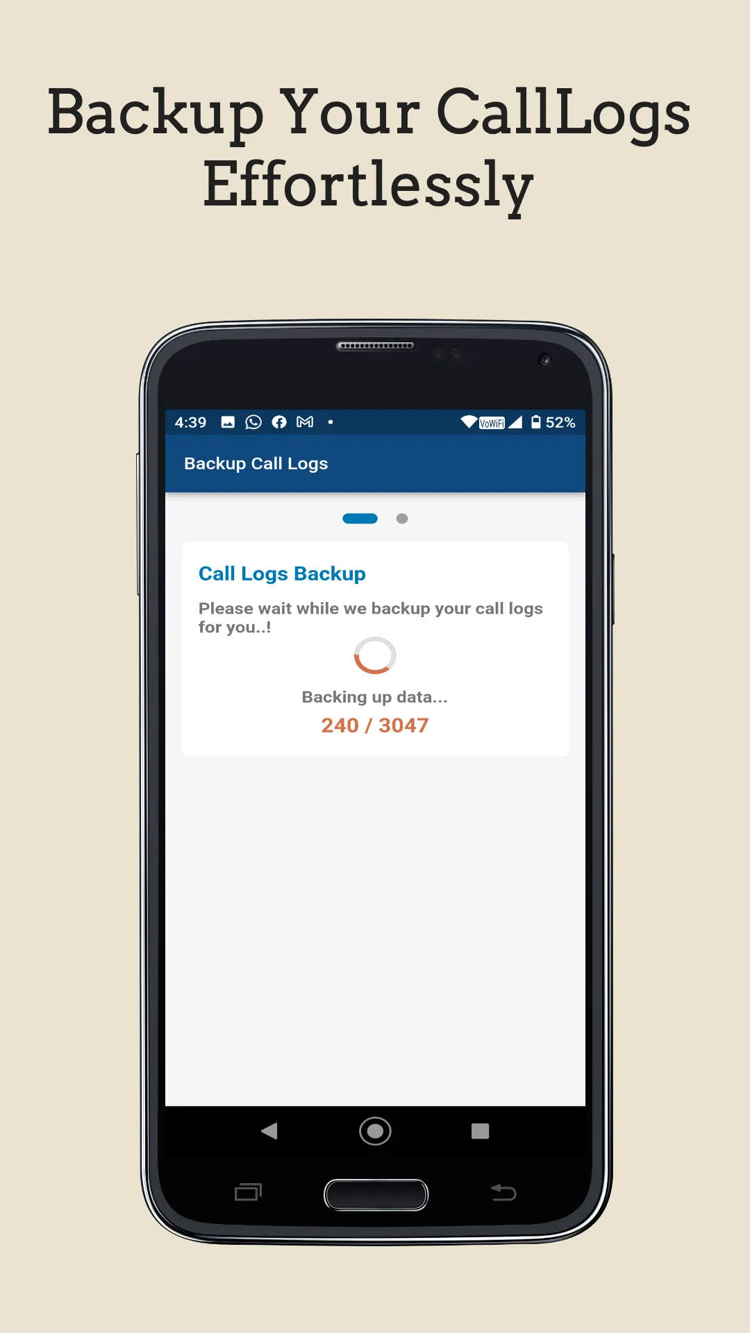 Call Logs Backup | Indus Appstore | Screenshot