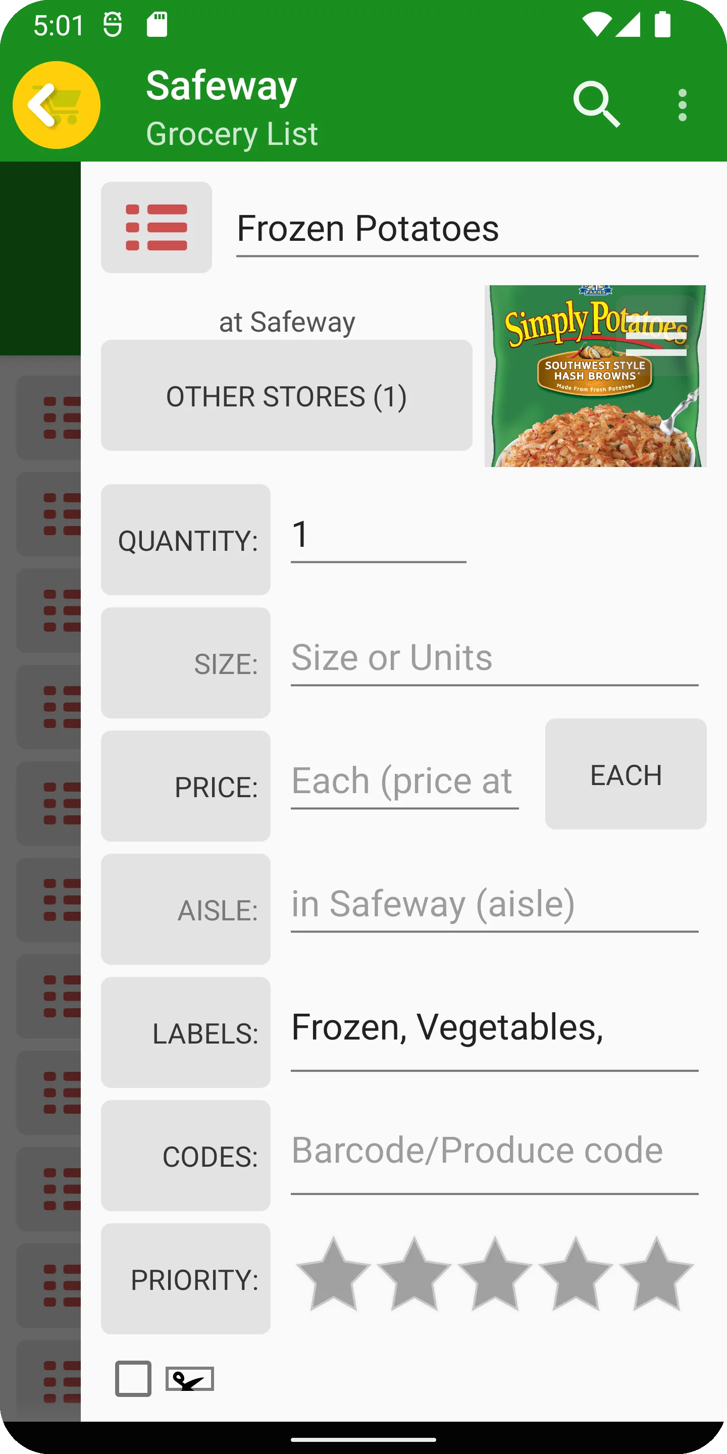 Grocery List App - rShopping | Indus Appstore | Screenshot