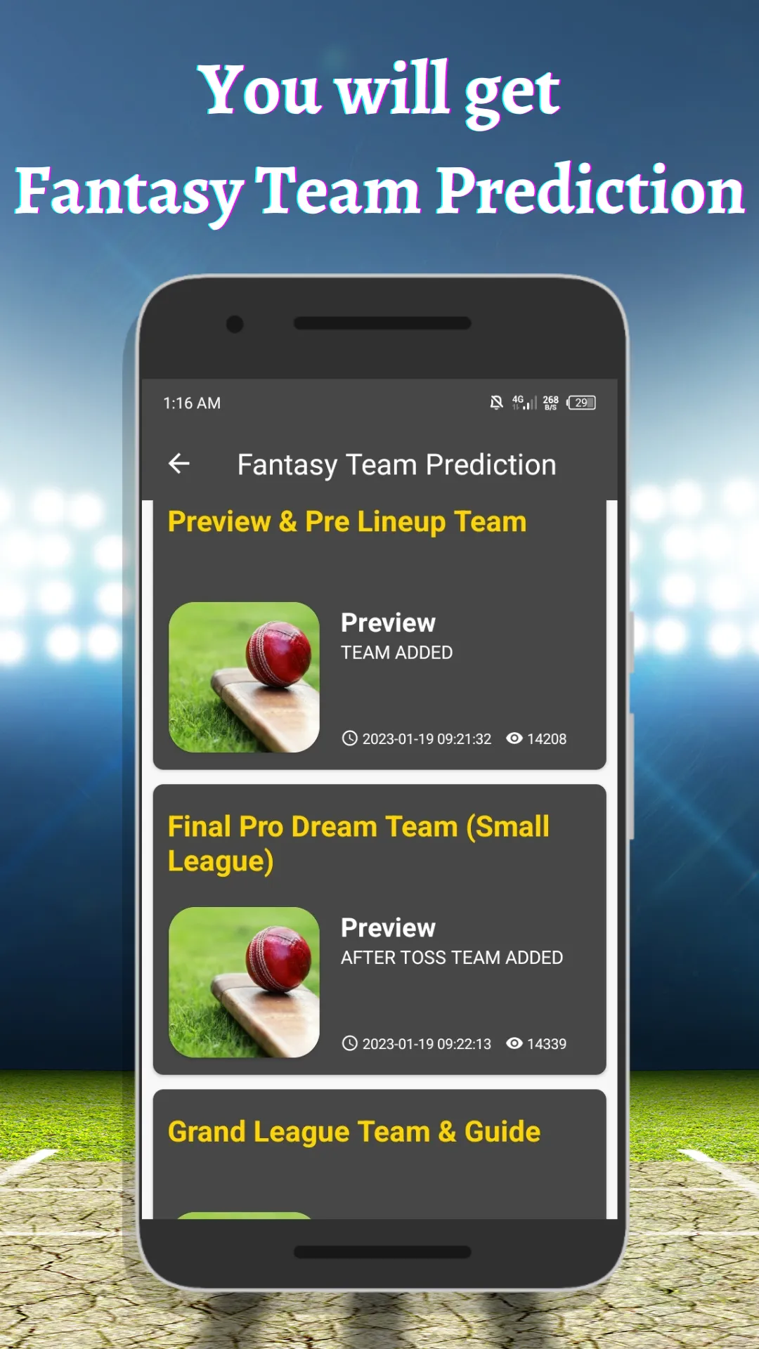 Team11 - Dream Team Prediction | Indus Appstore | Screenshot