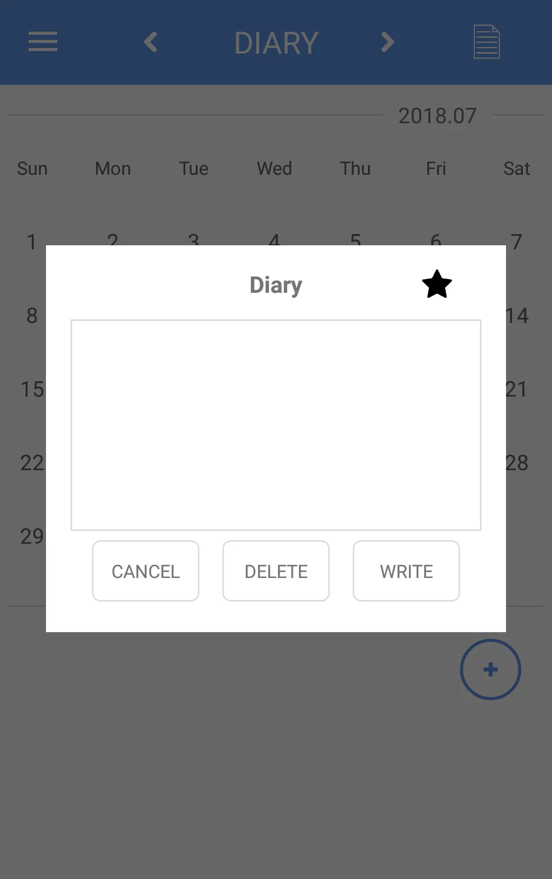 SIMPLE DIARY | Indus Appstore | Screenshot