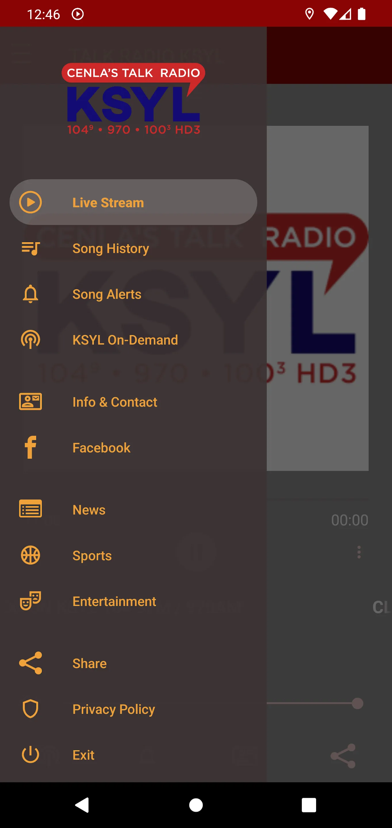 KSYL Cenla's Talkradio | Indus Appstore | Screenshot