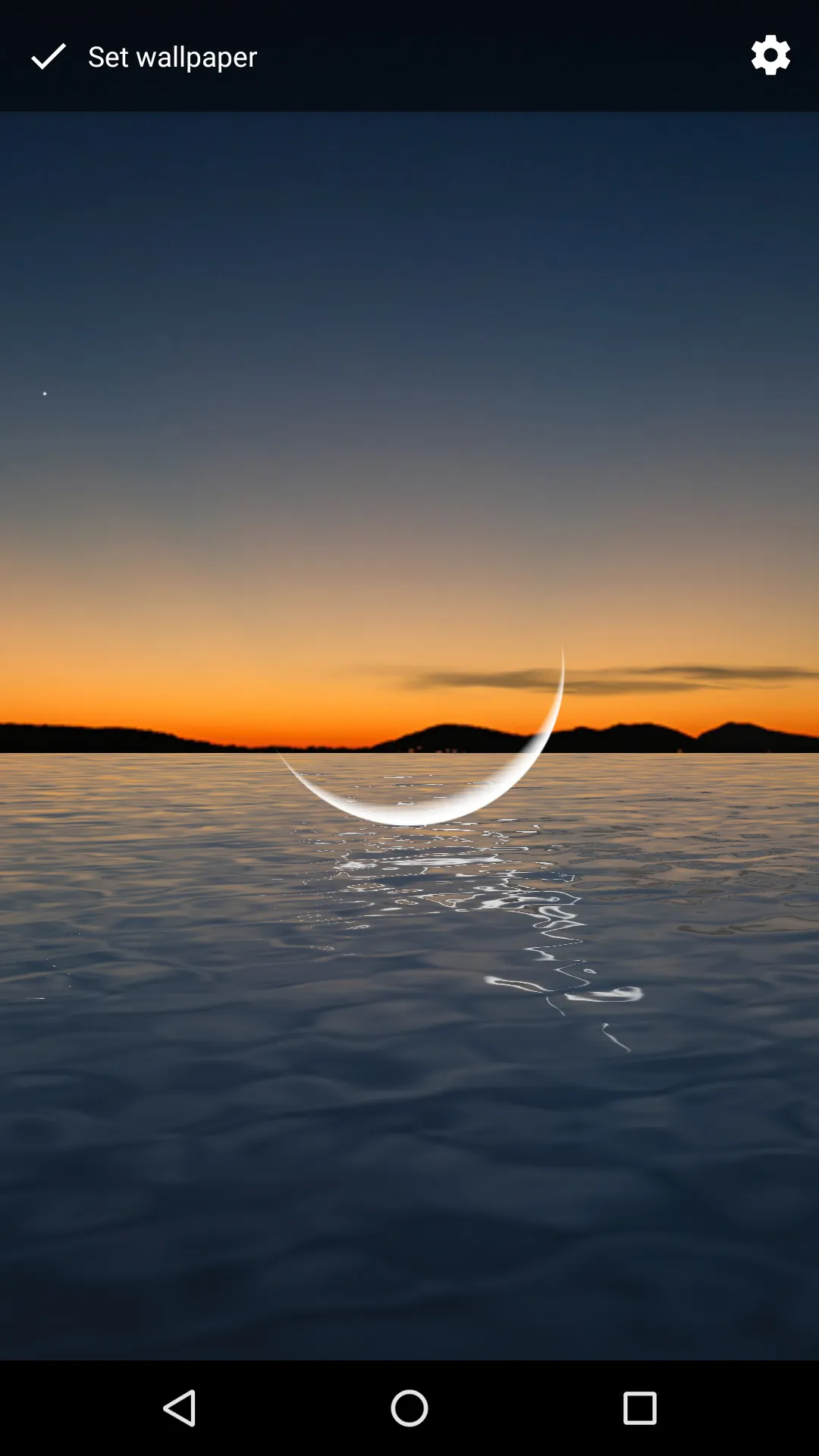 Moon Over Water Live Wallpaper | Indus Appstore | Screenshot