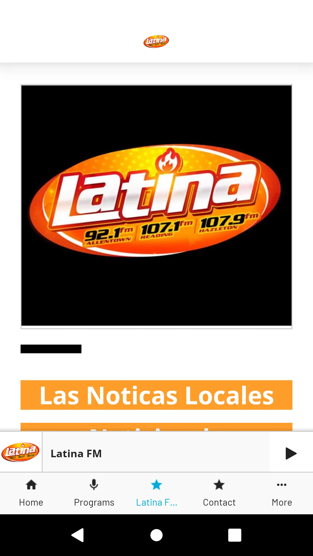 LATINA FM | Indus Appstore | Screenshot