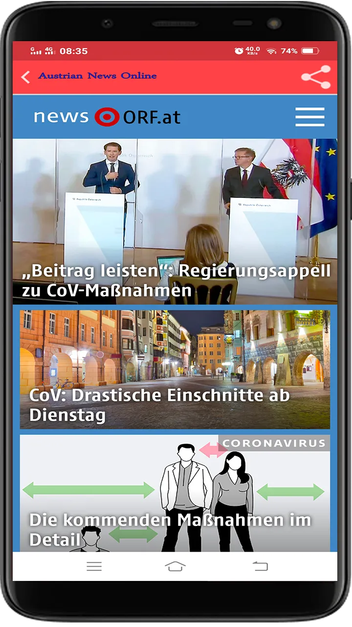 Austrian News All | Indus Appstore | Screenshot