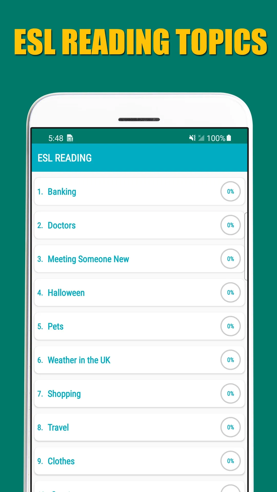 Reading Comprehension Test - E | Indus Appstore | Screenshot