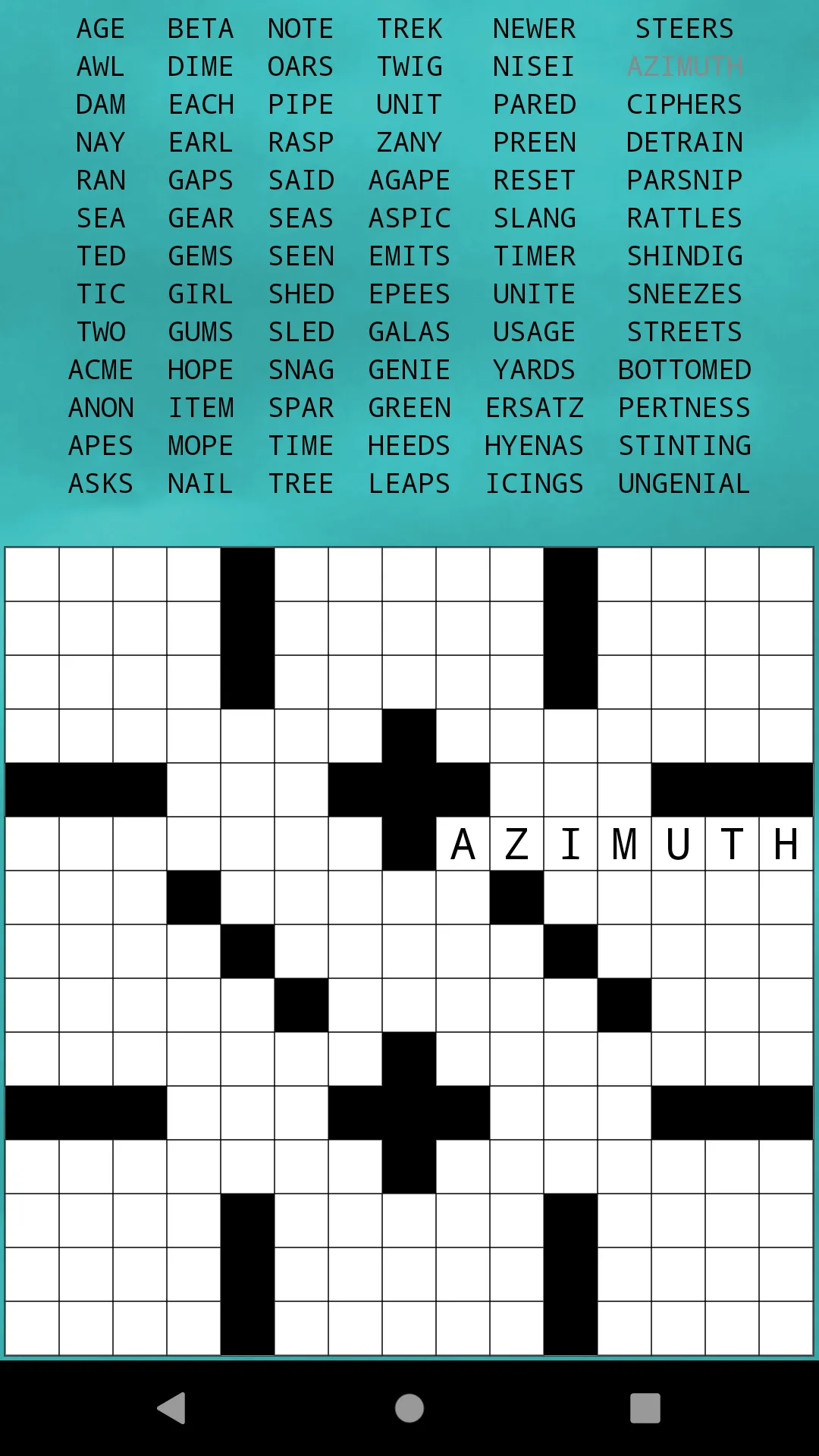 Drag-n-Drop Crossword Fill-Ins | Indus Appstore | Screenshot